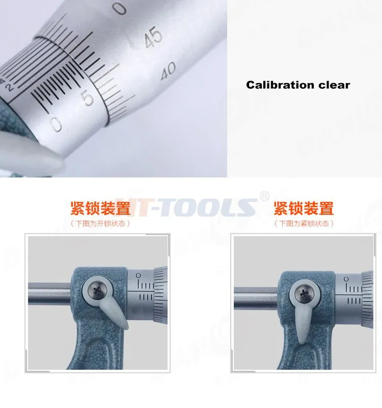 Measuring Tool Micrometer Digital Outside Micrometers 0-25mm/25-50mm/50-75mm/75-100mm Outside Micrometers